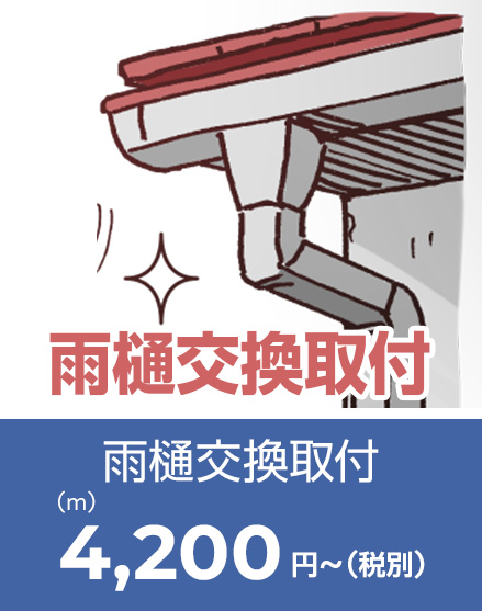 雨樋交換取付